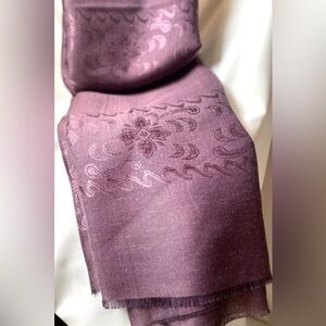 Purple Brocade Scarf